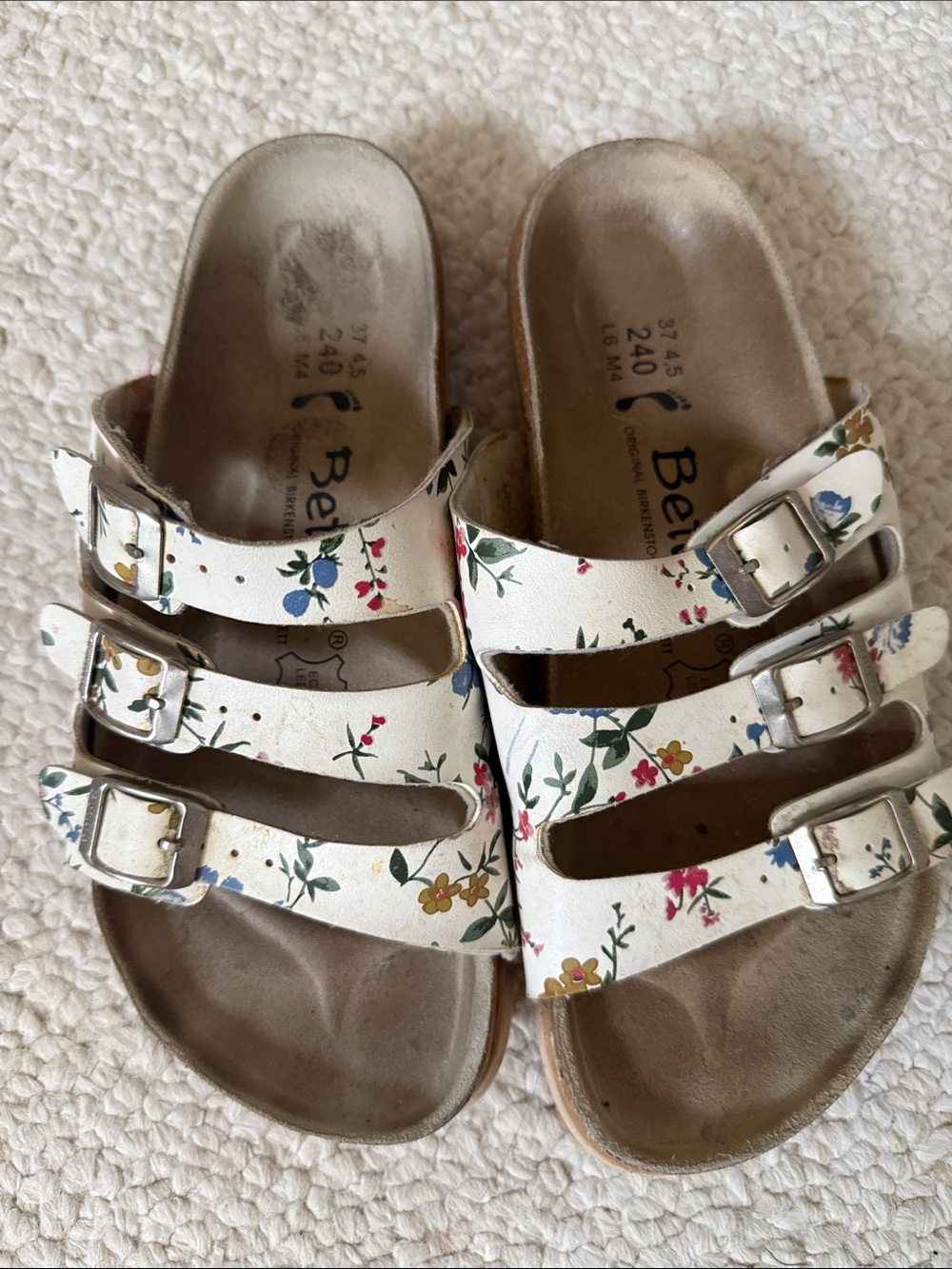 Betula sandals by Birkenstock, size 37